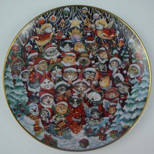 Franklin Mint "Santa Claws" Decorative Plate Design by Bill Bell Limited Edition